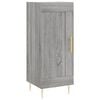 vidaXL Buffet haut Sonoma gris 34,5x34x180 cm Bois d'ing&eacute;nierie