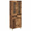 vidaXL Haut Armoire Bois Ancien 69,5 x 34 x 180 cm Bois d'ing&eacute;nierie