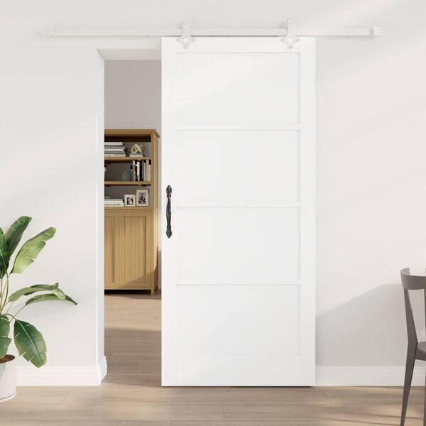 vidaXL Porte coulissante Blanc 93 x 211 cm