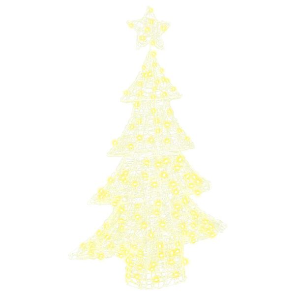 vidaXL Sapin de No&euml;l avec 100 LED Blanc chaud 120 cm Acrylique