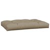 vidaXL Coussins de palette lot de 5 taupe tissu