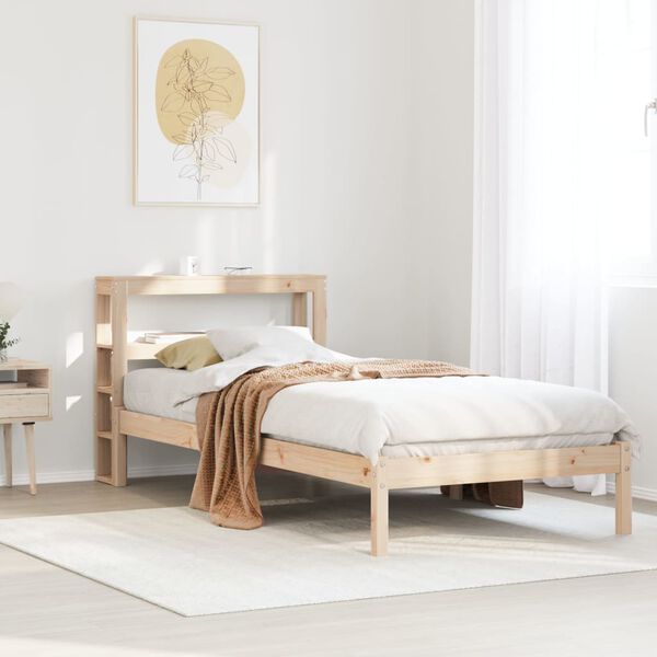 vidaXL Cadre de lit sans matelas 90x200 cm bois de pin massif