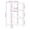 vidaXL Haut Armoire Noyer 40 x 33 x 110 cm Bois de mangue massif