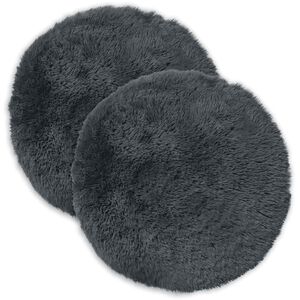 vidaXL Coussin avec oreiller HEERLEN 6 pi&egrave;ces Anthracite Fleece PV