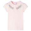 T-shirt pour enfants rose p&acirc;le 140