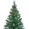 vidaXL Sapin de No&euml;l artificiel avec 300 LED Vert 180 cm PVC et Acier