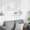 vidaXL &Eacute;tag&egrave;res &agrave; rebord pour cadre photo 2 pcs Blanc 60x9x3 cm MDF