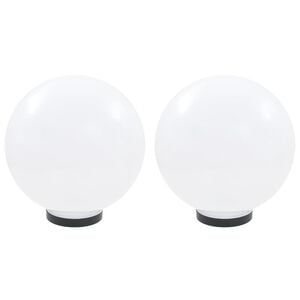 vidaXL Lampe &agrave; LED sous forme de boule 2 pcs Sph&eacute;rique 30 cm PMMA