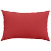 vidaXL Coussins de canapé 2 pcs Rouge 60 x 40 cm tissu