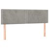 vidaXL Sommier &agrave; lattes de lit et matelas Gris clair 140x190cm Velours