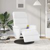 vidaXL Fauteuil inclinable Blanc PU