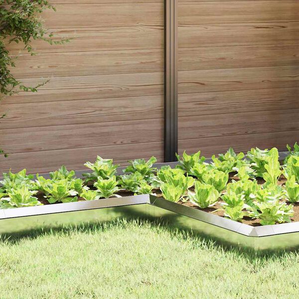 vidaXL Cl&ocirc;ture &agrave; escargots Argent 10 x 10 x 25 cm Acier inoxydable