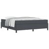 vidaXL Cadre de lit avec matelas Gris fonc&eacute; 180 x 200 cm tissu