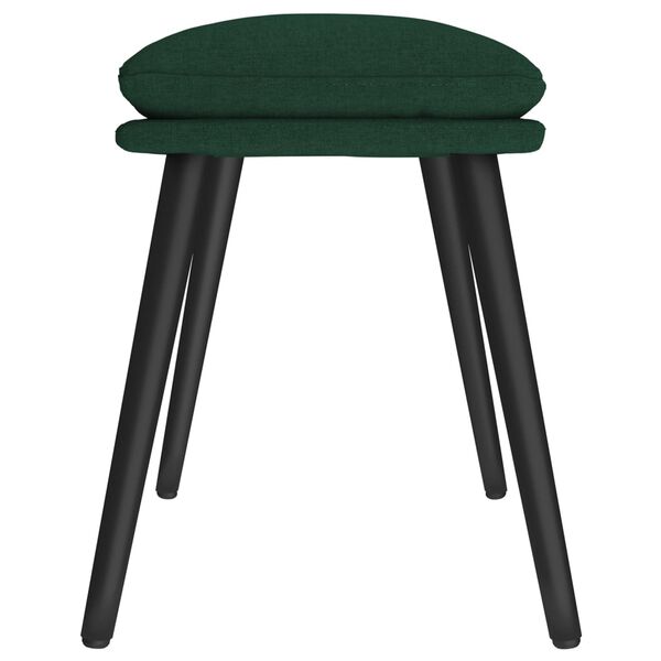 vidaXL Repose-pied Vert fonc&eacute; 45x29,5x35 cm Tissu