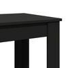 vidaXL Table de bar noir 51x50x103,5 cm bois d'ingénierie