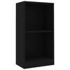 vidaXL Biblioth&egrave;que noir 40x24x75 cm bois d'ing&eacute;nierie