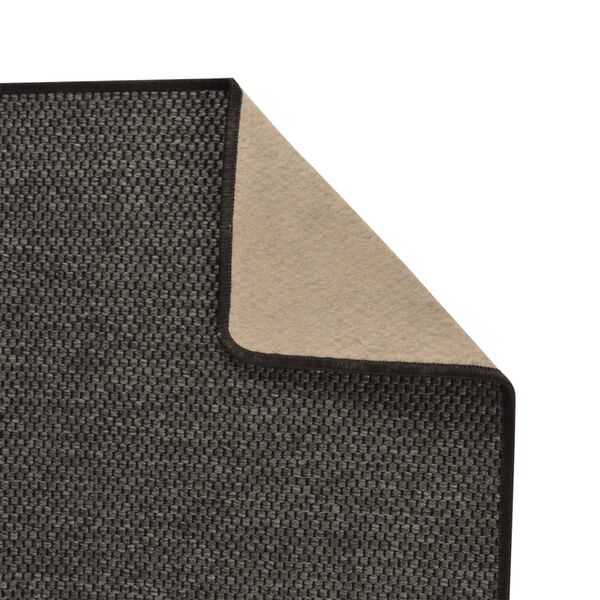 vidaXL Tapis de couloir aspect sisal anthracite 50x200 cm