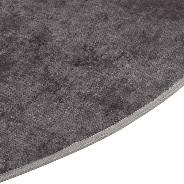 vidaXL Tapis lavable &phi;120 cm gris