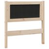 vidaXL Tête de lit capitonnée avec tête de lit Marron 75 cm Pin massif