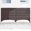 vidaXL T&ecirc;te de lit Marron fonc&eacute; 144 cm tissu