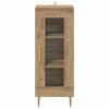 vidaXL Buffet ch&ecirc;ne artisanal 34 x 34,5 x 90 cm Bois d'ing&eacute;nierie