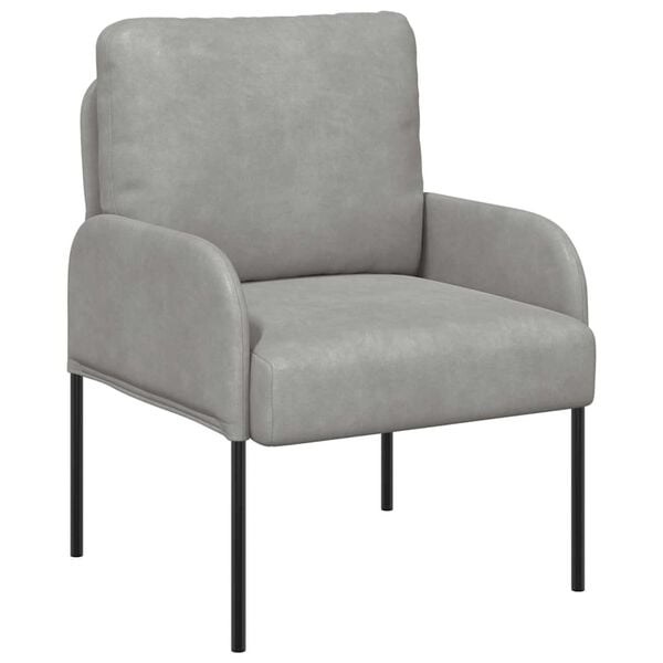 vidaXL Canap&eacute;s avec coussin 55cm Gris clair Contreplaqu&eacute;