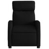 vidaXL Fauteuil inclinable de massage en tissu noir