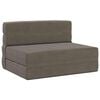 vidaXL Canap&eacute;-lit pliable Gris clair 100 x 80 x 60 cm Tissu