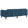 vidaXL Lit de repos sans matelas bleu 90x200 cm velours