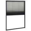 vidaXL Moustiquaire plissée pour fenêtre Aluminium Anthracite 80x120cm