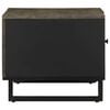 vidaXL Table basse noir 80x50x40 cm bois massif de manguier