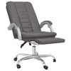 vidaXL Fauteuil inclinable de bureau Gris Similicuir