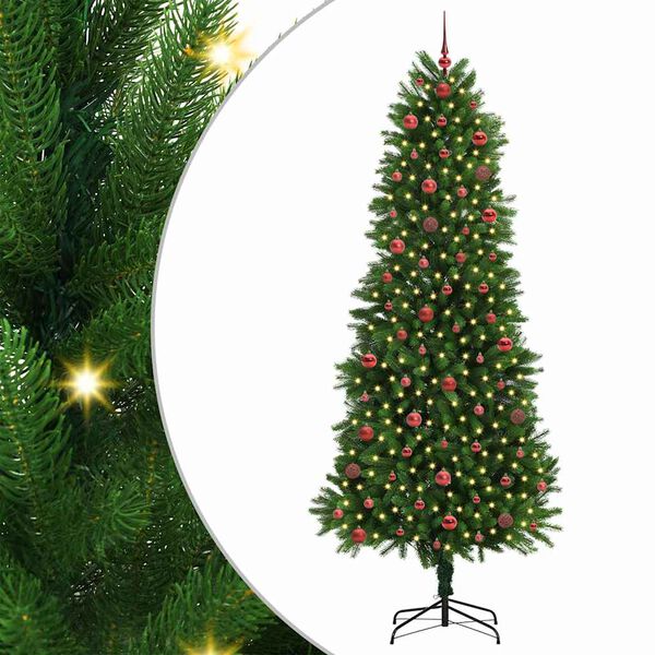 vidaXL Sapin de No&euml;l avec 300 LED avec support Vert 240 cm PE