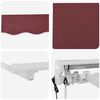 vidaXL Auvent R&eacute;tractable Bordeaux 350 x 200 cm Polyester et m&eacute;tal