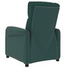 vidaXL Fauteuil de massage Vert fonc&eacute; Tissu