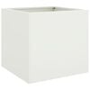vidaXL Jardini&egrave;re blanc 49x47x46 cm acier