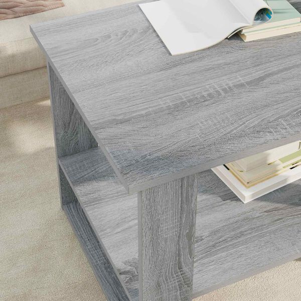vidaXL Table basse Gris Sonoma 72 x 50 x 50 cm Bois d'ing&eacute;nierie