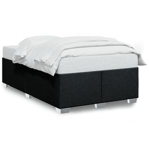 vidaXL Cadre de lit sans matelas noir 120x190 cm tissu
