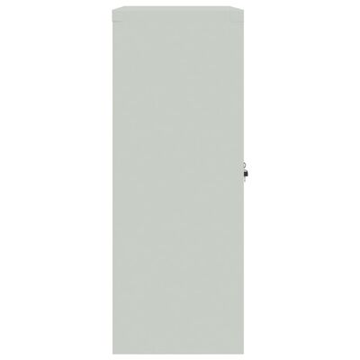 vidaXL Classeur gris clair 90x40x105 cm acier