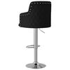 vidaXL Tabourets de bar lot de 2 noir tissu