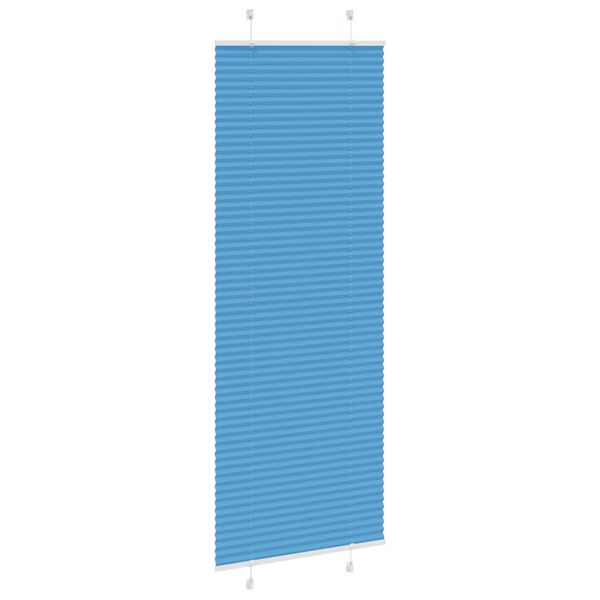 vidaXL Store pliss&eacute; bleu 80x200 cm largeur du tissu 79,4 cm polyester