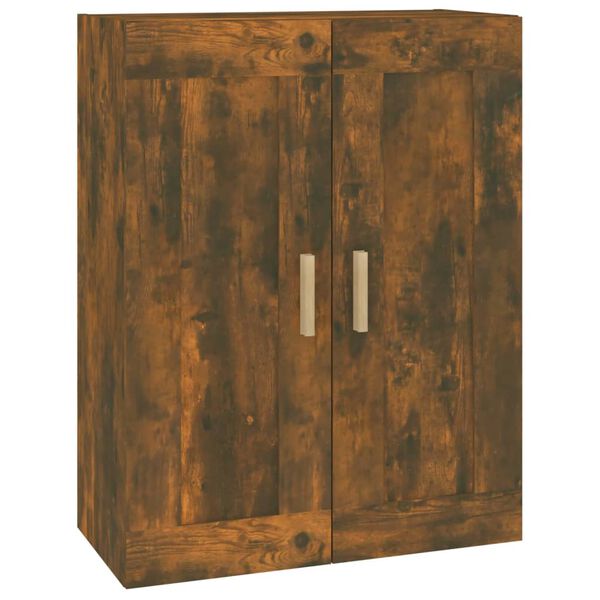 vidaXL Armoire murale ch&ecirc;ne fum&eacute; 69,5x32,5x90 cm bois d'ing&eacute;nierie