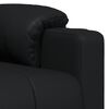 vidaXL Fauteuil de massage Noir Similicuir