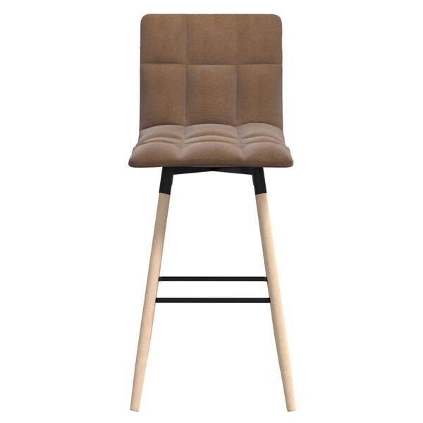 vidaXL Tabouret de bar Taupe Tissu