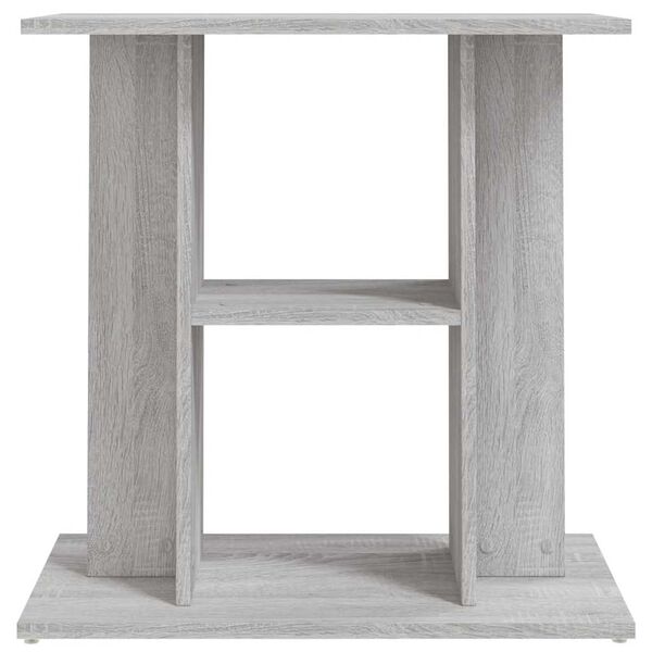 vidaXL Support d'aquarium Gris Sonoma 60x30x60 cm Bois d'ing&eacute;nierie