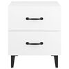 vidaXL Tables de chevet 2 pcs Blanc 40x35x47,5 cm