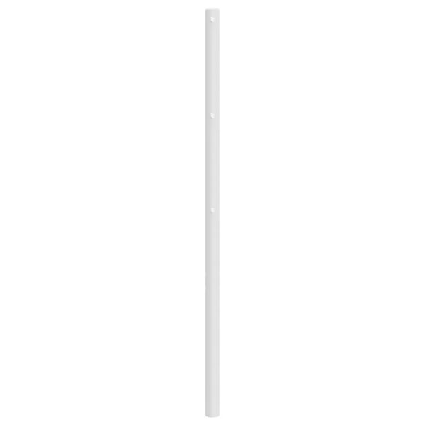 vidaXL T&ecirc;te de lit de remplacement m&eacute;tal blanc 200 cm