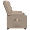 vidaXL Fauteuil de massage &eacute;lectrique Cappuccino Similicuir