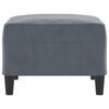 vidaXL Repose-pied Gris foncé 70x55x41 cm Velours