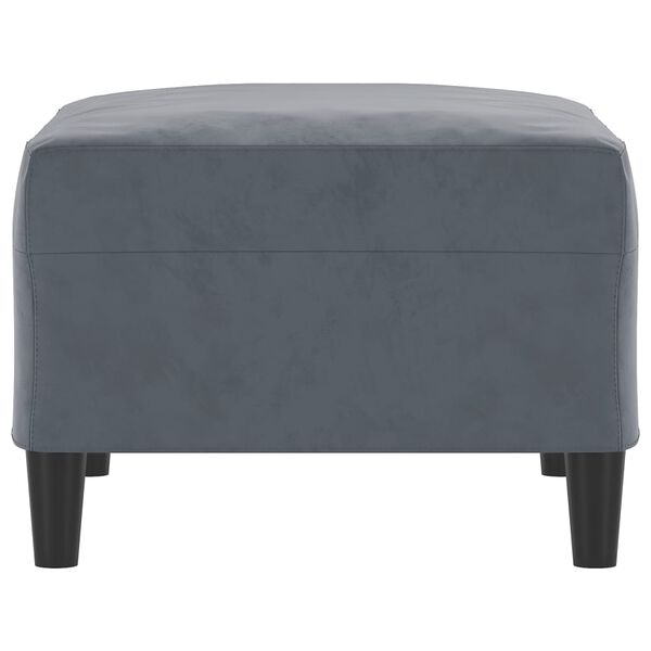 vidaXL Repose-pied Gris foncé 70x55x41 cm Velours